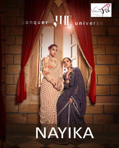 VOUCH NAYIKA 1001 TO 1008 DESIGNER GEORGETTE SAREE WHOLESALER IN INDIA